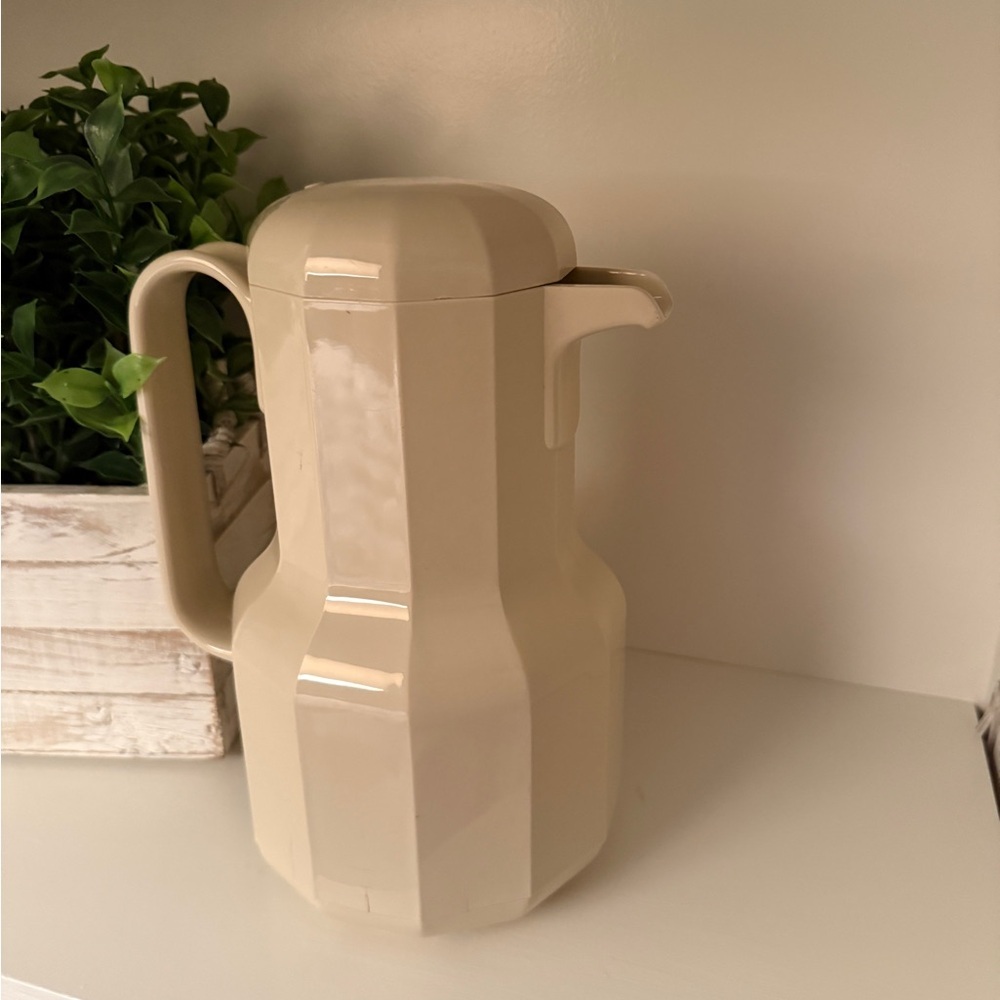 Corning Thermique 1 Qt. Hot/Cold Insulated Beverage Carafe Pitcher Server Vtg.